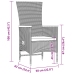 Set de comedor jardín 11 pzas con cojines ratán sintético negro