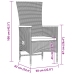 Set de comedor jardín 11 pzas con cojines ratán sintético negro