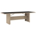 Set comedor de jardín 11 pzas con cojines ratán sintético beige