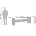 Set de comedor de jardín 11 pzas y cojines ratán sintético gris