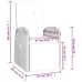 Set comedor jardín 9 pzas y cojines ratán sintético gris