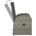 Set comedor jardín 9 pzas y cojines ratán sintético gris