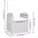 Set comedor jardín 9 pzas y cojines ratán sintético gris