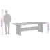 Set de comedor de jardín 11 pzas y cojines ratán sintético gris