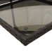 Set de muebles jardín 5 pzas con cojines ratán sintético negro