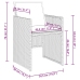 Set comedor jardín 7 pzas y cojines ratán sintético gris