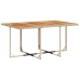 Set comedor de jardín 7 pzas con cojines ratán sintético beige