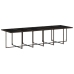 Set muebles de jardín 13 pzas y cojines ratán sintético marrón