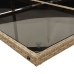 Set comedor de jardín 9 pzas con cojines ratán sintético beige