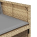 Set comedor de jardín 9 pzas con cojines ratán sintético beige