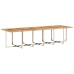 Set comedor de jardín 17 pzas con cojines ratán sintético beige