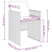 Set comedor de jardín 9 pzas cojines ratán sintético gris claro