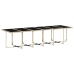 Set comedor de jardín 17 pzas con cojines ratán sintético beige