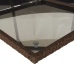 Set comedor de jardín 7 pzas con cojines ratán sintético marrón