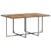 Set comedor jardín 7 pzas y cojines ratán sintético gris