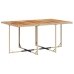 Set comedor de jardín 7 pzas con cojines ratán sintético beige