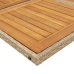 Set comedor de jardín 7 pzas con cojines ratán sintético beige