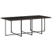 Set comedor para jardín 9 pzas y cojines ratán sintético marrón