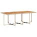 Set comedor de jardín 9 pzas con cojines ratán sintético beige