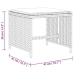 Set comedor de jardín con cojines 15 pzas ratán sintético gris