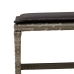 Set comedor de jardín 17 pzas y cojines ratán sintético gris