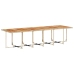 Set comedor de jardín 17 pzas con cojines ratán sintético beige