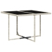 Set comedor de jardín 5 pzas cojines ratán sintético gris claro