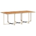 Set comedor de jardín 9 pzas con cojines ratán sintético beige