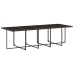 Set comedor de jardín 11 pzas y cojines ratán sintético marrón