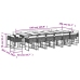 Set de muebles jardín 17 pzas y cojines ratán sintético marrón