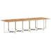 Set comedor de jardín 17 pzas con cojines ratán sintético beige