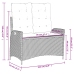 Set comedor de jardín 2 pzas con cojines ratán sintético beige