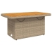 Set comedor de jardín 2 pzas con cojines ratán sintético beige