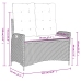 Set comedor de jardín 2 pzas con cojines ratán sintético beige