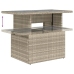 Set muebles jardín 9 pzas y cojines ratán sintético gris claro