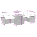 Set sofás de jardín 7 piezas y cojines ratán sintético beige