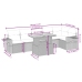 Set sofás de jardín 7 piezas y cojines ratán sintético beige