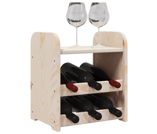 Botellero con tablero superior madera maciza pino 33x25x37 cm