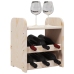 Botellero con tablero superior madera maciza pino 33x25x37 cm