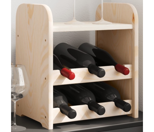 Botellero con tablero superior madera maciza pino 33x25x37 cm