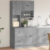 Mueble de cocina madera de ingeniería gris Sonoma 95x50x180 cm