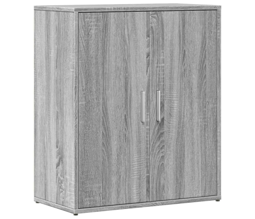 Aparador de madera de ingeniería 2 uds gris Sonoma 60x31x70 cm