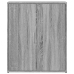 Aparador de madera de ingeniería 2 uds gris Sonoma 60x31x70 cm