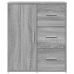 Aparador de madera de ingeniería 2 uds gris Sonoma 60x31x70 cm