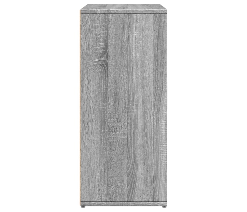 Aparador de madera de ingeniería 2 uds gris Sonoma 60x31x70 cm