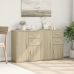 Aparador de madera de ingeniería 2 uds roble Sonoma 60x31x70 cm