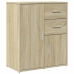 Aparador de madera de ingeniería 2 uds roble Sonoma 60x31x70 cm