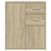 Aparador de madera de ingeniería 2 uds roble Sonoma 60x31x70 cm