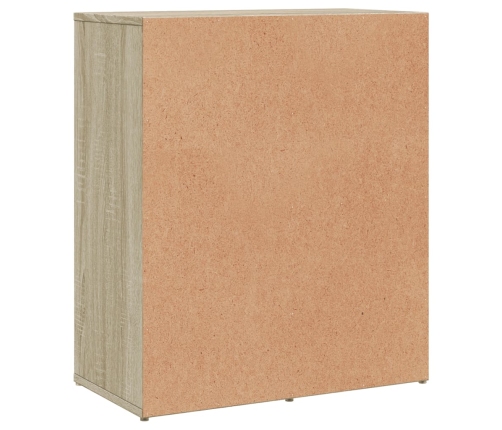 Aparador de madera de ingeniería 2 uds roble Sonoma 60x31x70 cm