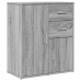 Aparador de madera de ingeniería 2 uds gris Sonoma 60x31x70 cm